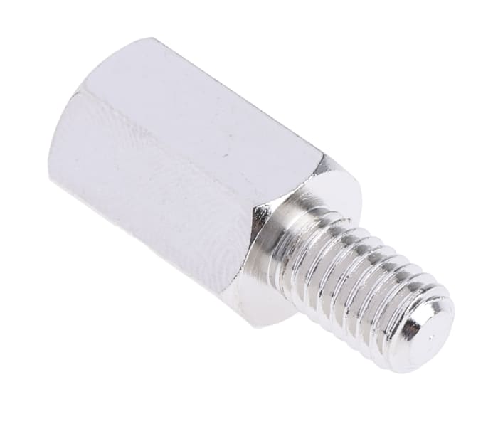 Separador roscado hexagonal Macho/Hembra RS PRO, M6 x M6, long. 15mm, rosca macho 10mm, rosca hembra 12mm, de Acero