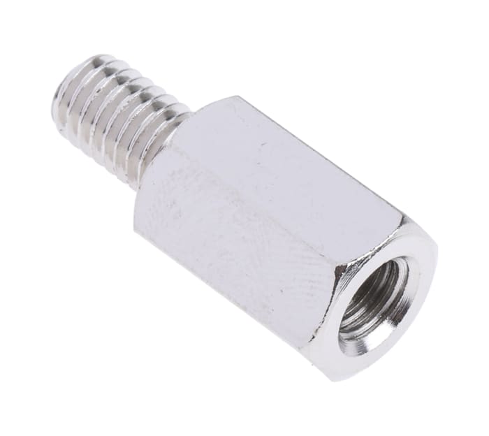 RS PRO RS PRO Steel Hex Standoff, Male/Female, 15mm, M6 x M6 806