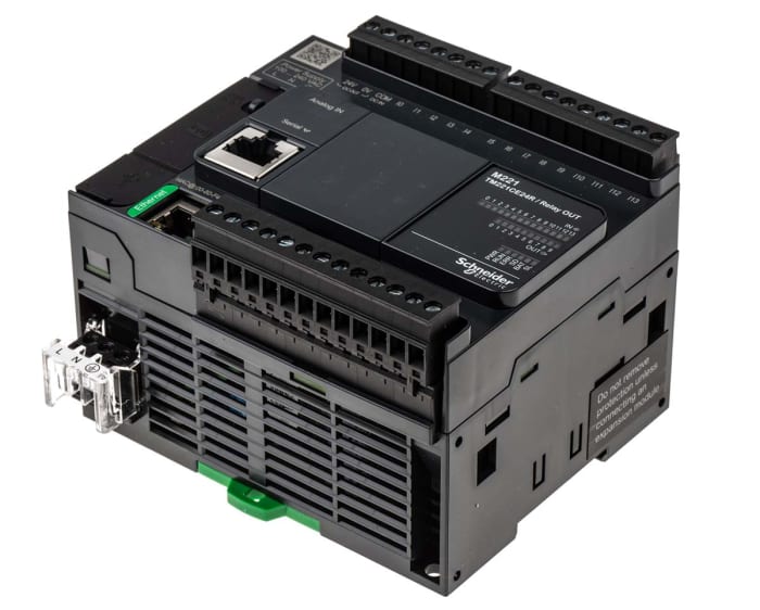 PLC procesor řada Modicon M221, výstup: Digitální Ethernet RS232, RS485 24 vstupů/výstupů 256 kB 14 Montáž do panelu