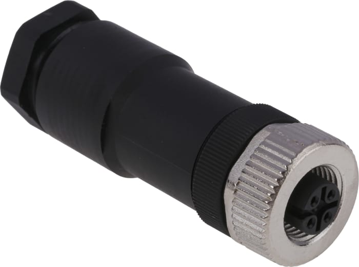binder Circular Connector, 4 Contacts, Cable Mount, M12 Connector, Socket, Female, IP67, 713 Series