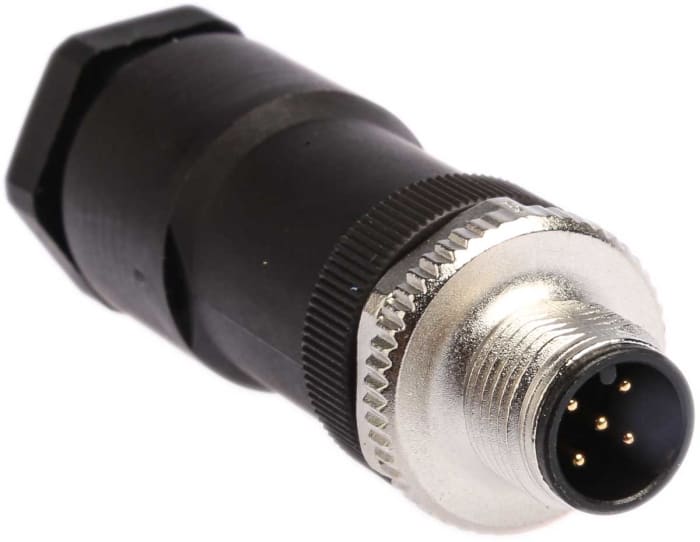 binder Circular Connector, 5 Contacts, Cable Mount, M12 Connector, Plug, Male, IP67, 713 Series