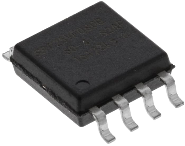 Microchip 8Mbit SPI Flash Memory 8-Pin SOIC, SST25VF080B-50-4I-S2AF