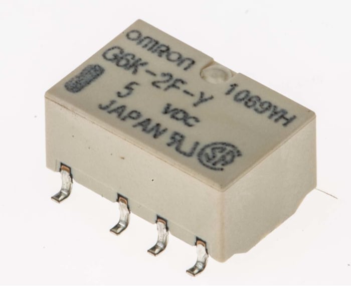 Omron Surface Mount High Frequency Relay, 5V dc Coil, DPDT