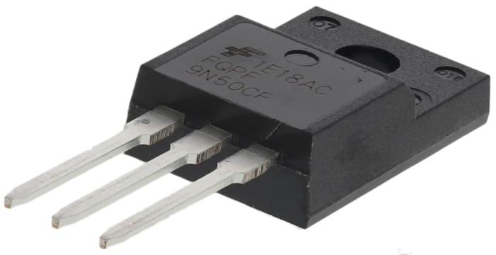 onsemi QFET N-Channel MOSFET, 9 A, 500 V, 3-Pin TO-220F FQPF9N50CF
