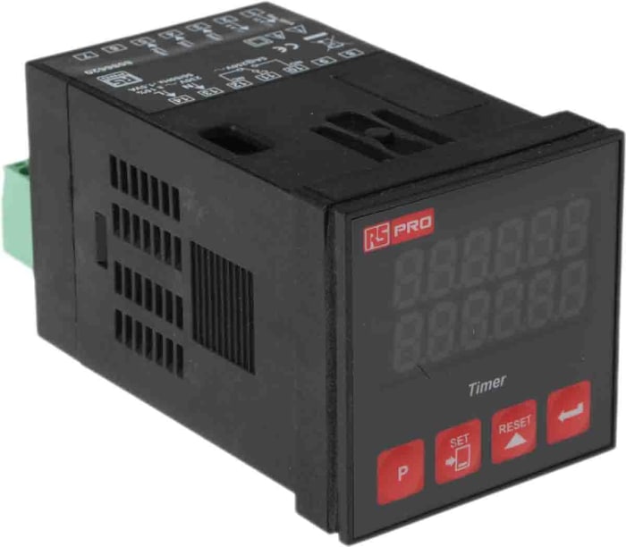 RS PRO Panel Mount Timer Relay, 230V ac, 1-Contact, 1-Function, SPDT