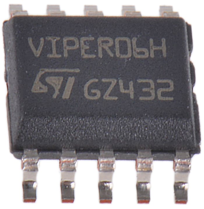 STMicroelectronics VIPER06HS AC/DC LED Sürücü Ent., PWM Kontrol Cihazı, 115 kHz, 10-Pinli SSOP
