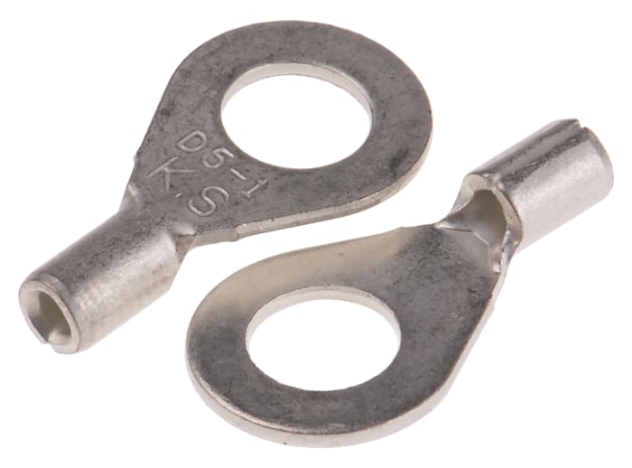 RS PRO Uninsulated Ring Terminal, #10 Stud Size, 0.5mm² to 1.5mm² Wire Size