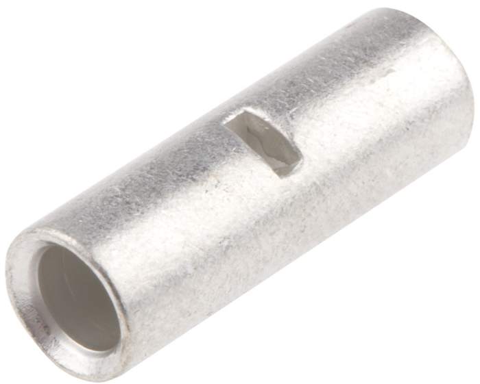 RS PRO Butt Splice Splice Connector, Sliver, Uninsulated, Tin 8 AWG