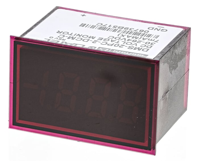 Murata Power Solutions Digital Voltmeter DC, LED Display 3, 3.5-Digits ±2 V