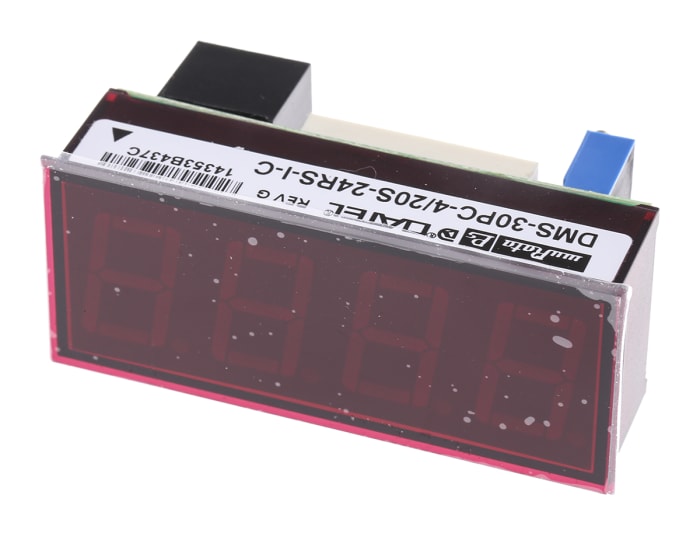 Murata LED Digital Panel Multi-Function Meter for Current, 22.3mm x 53.8mm