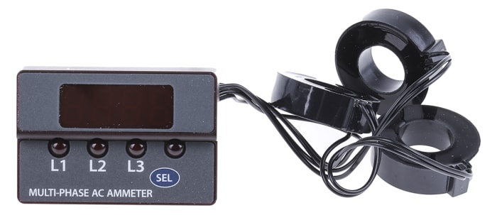 Murata LED Digital Panel Multi-Function Meter for Current, 22.1mm x 36.22mm