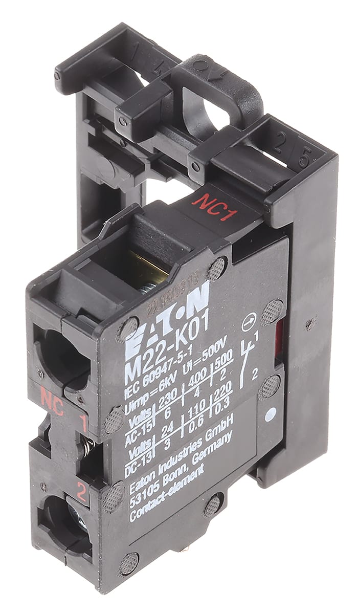 Eaton RMQ Titan M22 Series Contact Block, 500V, 1NC