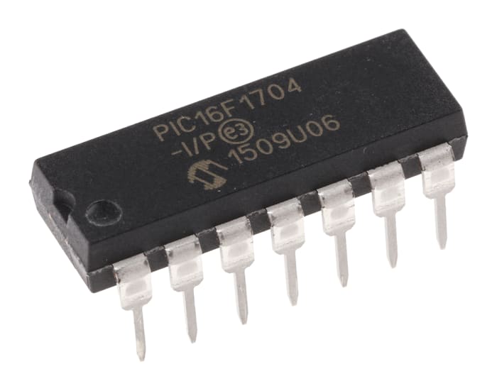 Microchip, 8bit PIC, PIC16F Microcontroller, 32MHz, 4096 words Flash, 14-Pin PDIP