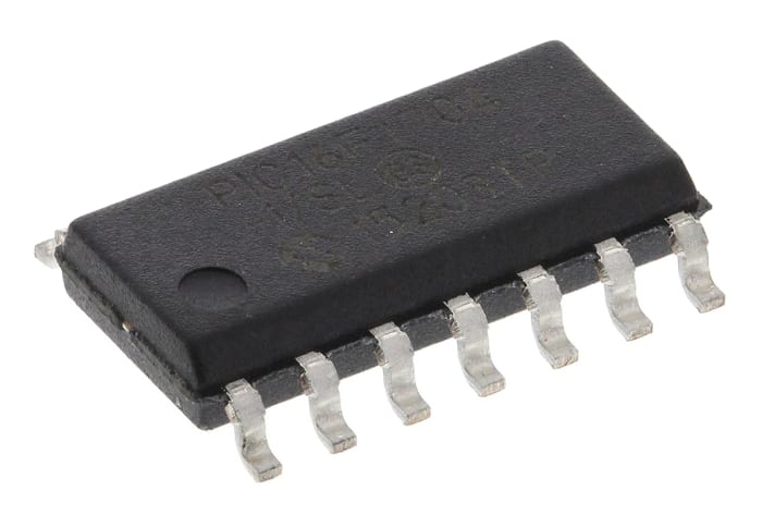 Microchip, 8bit PIC, PIC16F Microcontroller, 32MHz, 4096 words Flash, 14-Pin SOIC