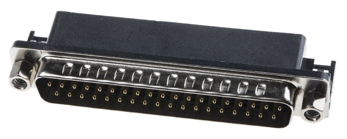 RS PRO 37 Way Right Angle Through Hole D-sub Connector Plug, 2.77mm Pitch, with 4-40 UNC Screwlocks