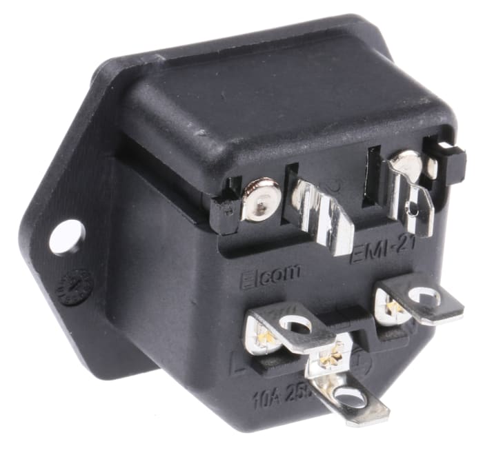 250 V operativo Fre FASTON C14 Macho IEC Filtro brida de montaje 5 X 20 mm nominal de 1 A 250 V operativo Fre FASTON C14 Macho IEC Filtro brida de montaje 5 X 20 mm nominal de 1 A