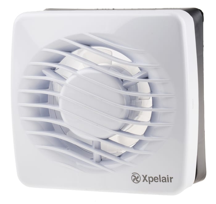 Xpelair 90839AW DX Wall Mounted Extractor Fan, 76m³/h, 35dB(A), Duct Size 100mm