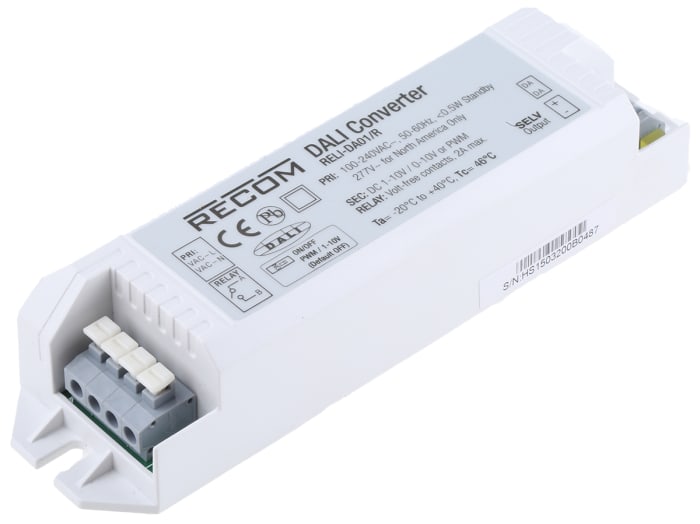 RELI-DA01/R Recom | Driver de LED Recom Interfaz Dali a analógico ...