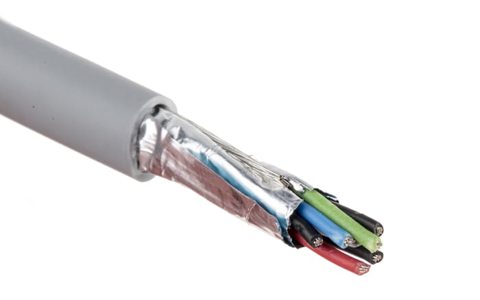 Câble industriel multipaire RS PRO, 4 paires, 24 AWG, Blindé, 100m