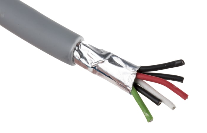 RS PRO Data Cable, 3 Pairs, Screened, 24 AWG, 100m, Screened Shield