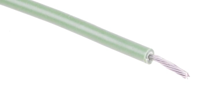 RS PRO Green 0.75 mm² Hook Up Wire, 18 AWG, 16/0.25 mm, 100m, PVC Insulation