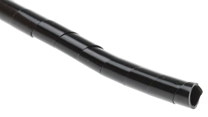 RS PRO Spiral Cable Wrap, 25 mm 6 mm Cable Diameter Polyethylene