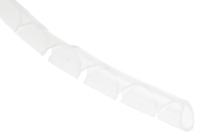 RS PRO Spiral Wrap, I.D 4mm, 15mm Polyethylene