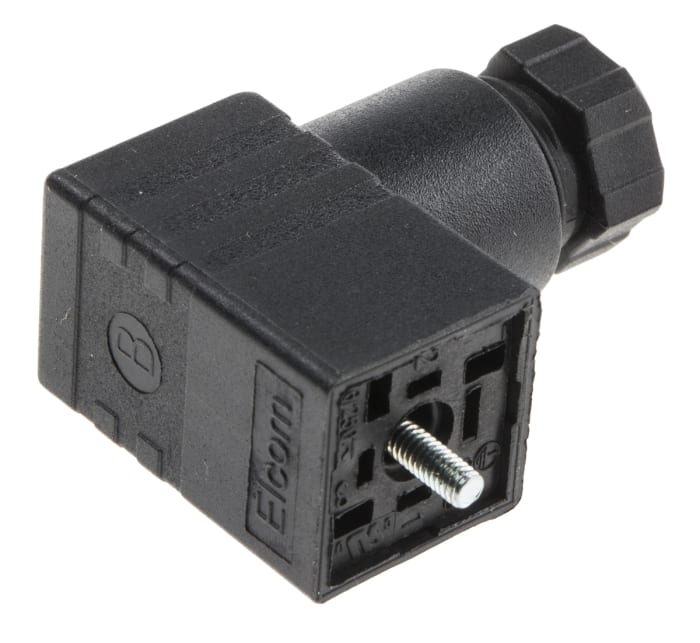 RS PRO | RS PRO 2P+E DIN 43650 C Solenoid Valve Connector Female, 250V ...