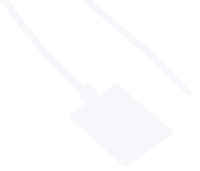 RS PRO Cable Tie Cable Markers, Natural, Pre-printed ""Blank"", for Cables