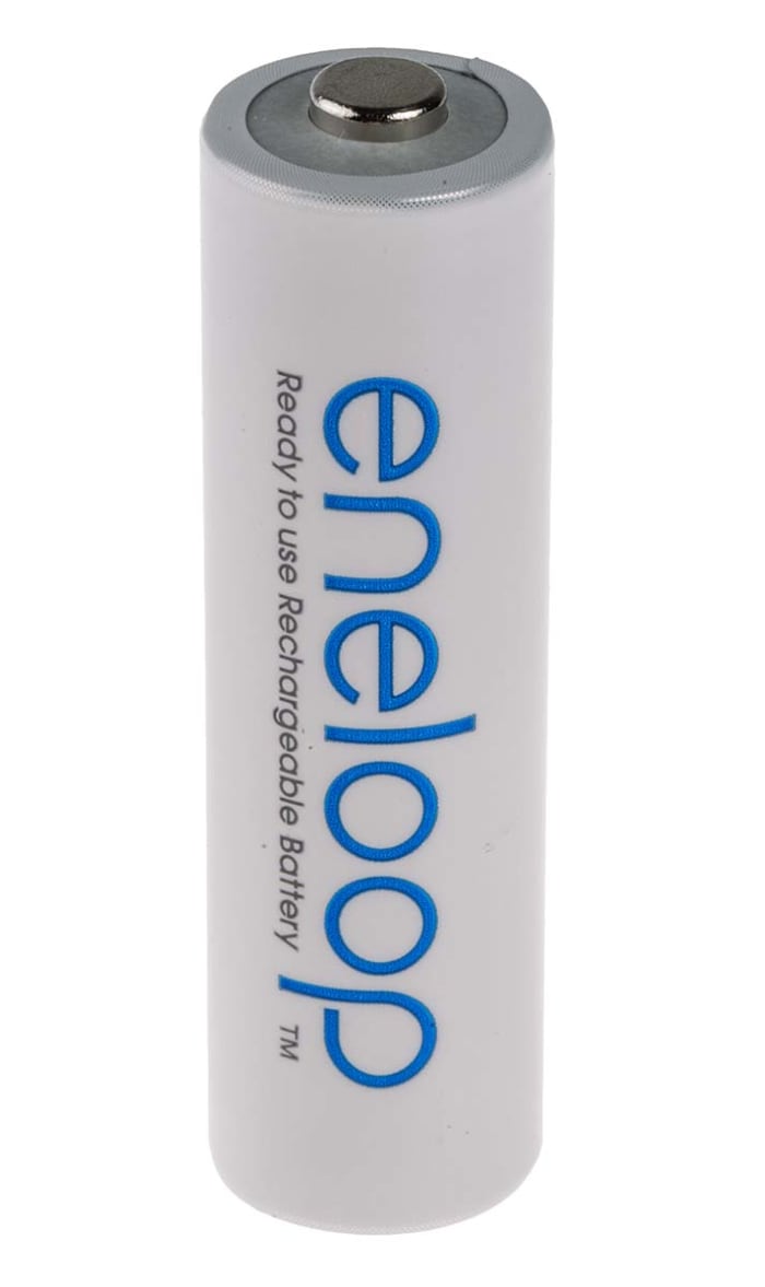 BK-3MCDE/4BE Eneloop, Panasonic eneloop AA NiMH Rechargeable AA Batteries,  1.9Ah, 1.2V - Pack of 4, 812-4393