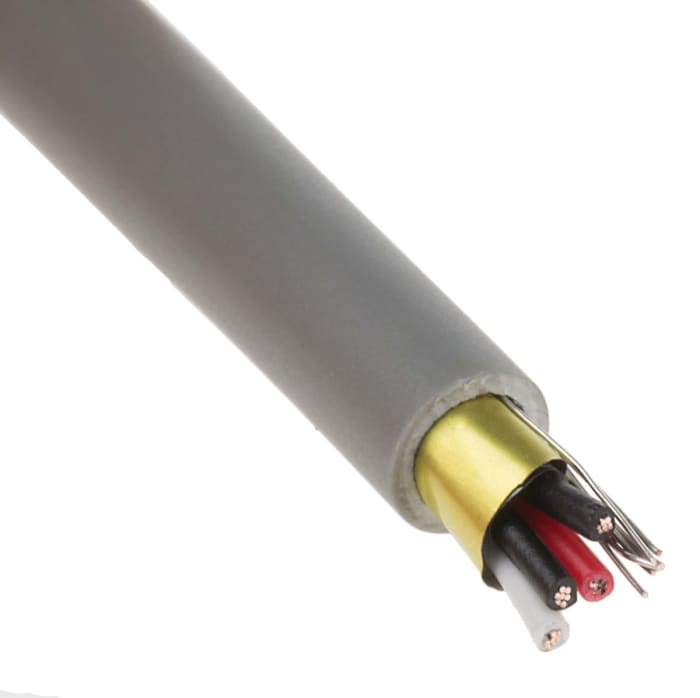 RS PRO Data Cable, 2 Pairs, 4 Cores, 0.22 mm², Screened, 24 AWG, 100m, None Shield, MPOS Cable Cable