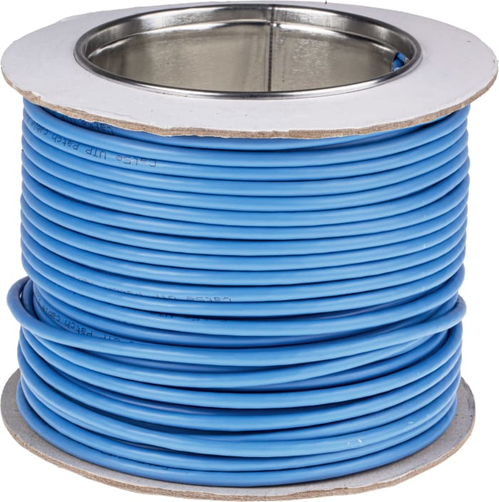 RS PRO | RS PRO, 50 m Cat5 Ethernet Cable, Blue Polyvinyl Chloride
