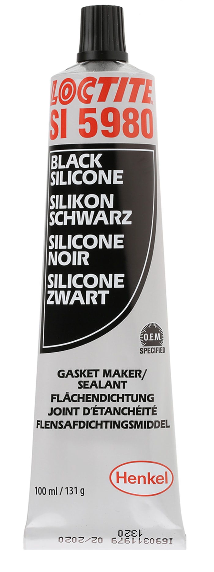 Loctite SI 5980, joint silicone noir, quick gasket, 100ml