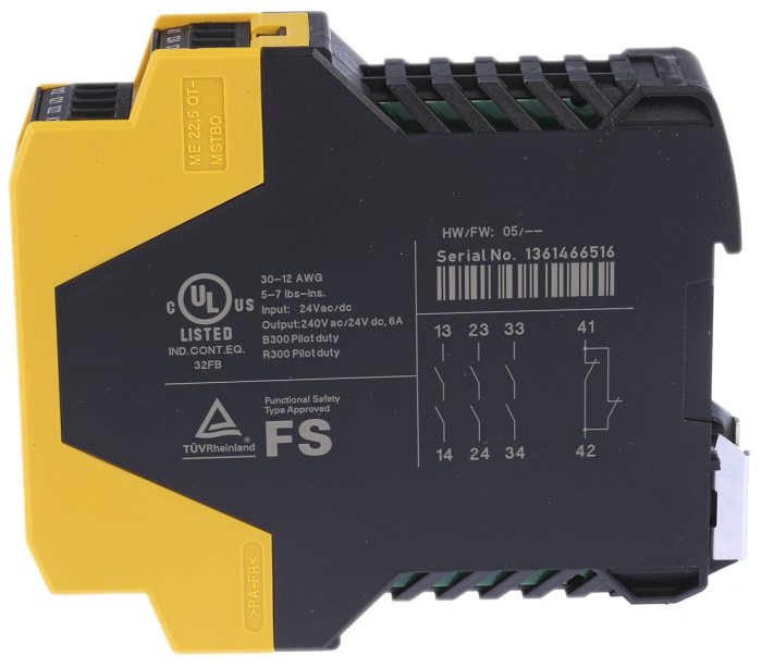 118702 ESR5NO3124VACDC Eaton Eaton DualChannel Emergency Stop