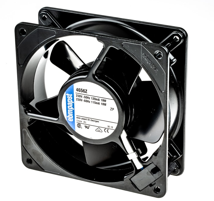 4656Z ebm-papst | ebm-papst 4000 Z Series Axial Fan, 230 V ac, AC ...