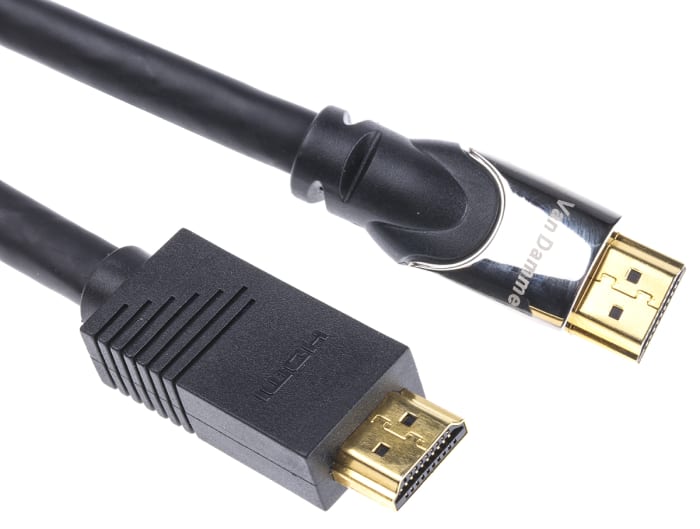 Cable HDMI Negro Van Damme, con. A: HDMI Ethernet Macho, con. B: HDMI Ethernet Macho, long. 10m