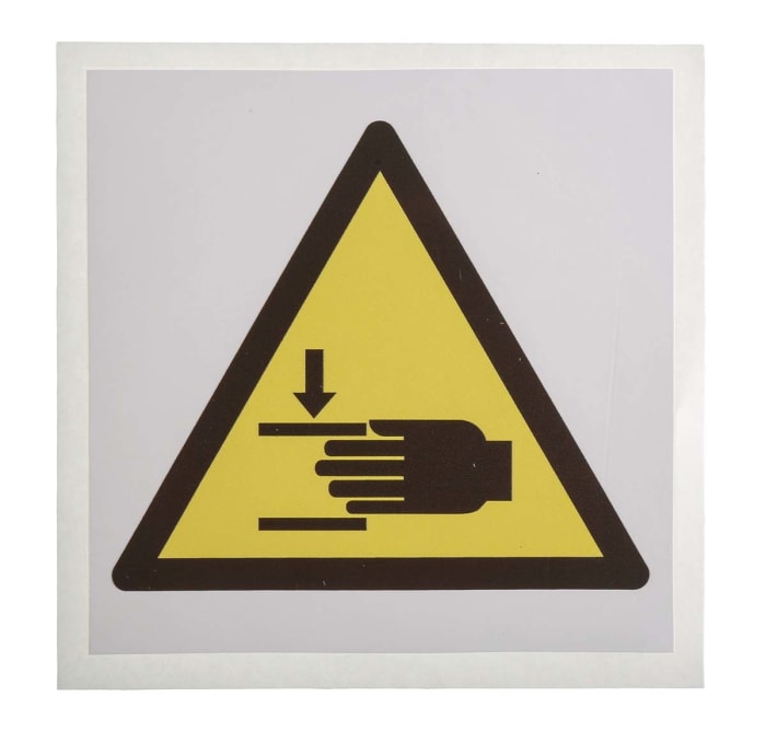 Étiquette de sécurité Noir / jaune / blanc, ""