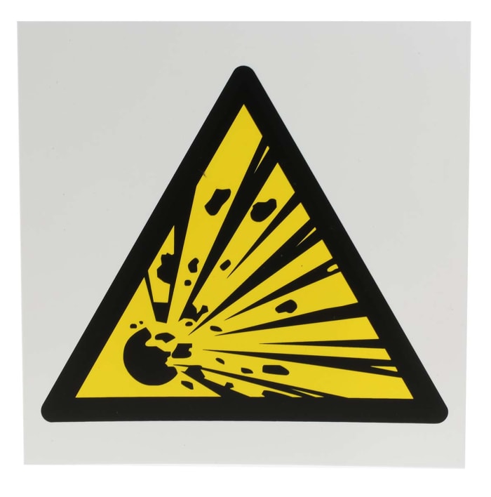 RS PRO Hazardous Substances Hazard Warning Sign