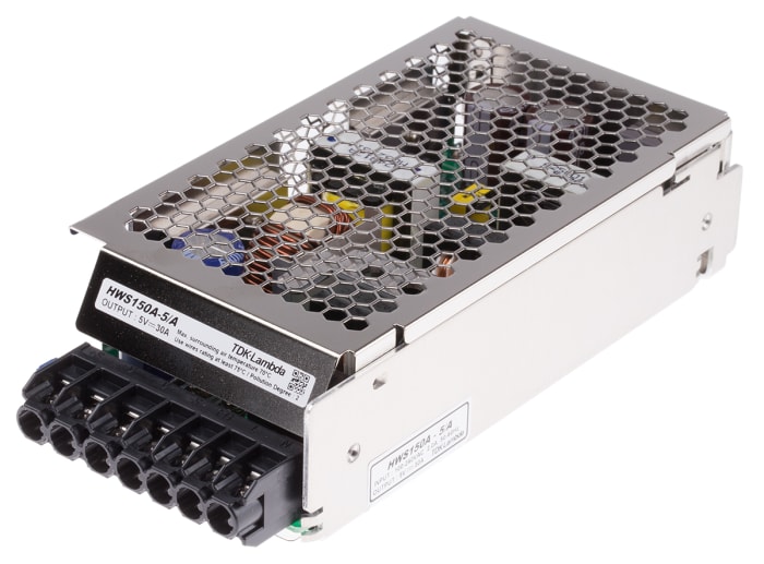 TDK-Lambda Switching Power Supply, HWS150A-5/A, 5V dc, 30A, 150W, 1 Output, 120 → 370 V dc, 85 → 265 V ac
