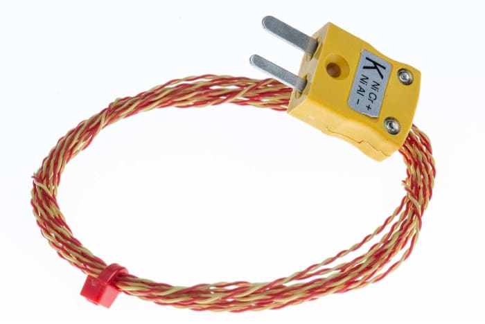 RS PRO Type K Exposed Junction Thermocouple 2m Length, 1/0.2mm Diameter → +250°C