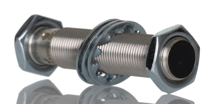 BALLUFF Inductive Threaded Barrel Proximity Sensor, M12, 2 mm Detection, PNP NO, 12 → 30 V dc