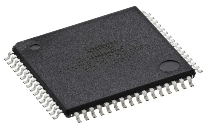 Microchip, 8bit AVR, AVR Xmega Microcontroller, 32MHz, 256 + 8 kB Flash, 64-Pin TQFP