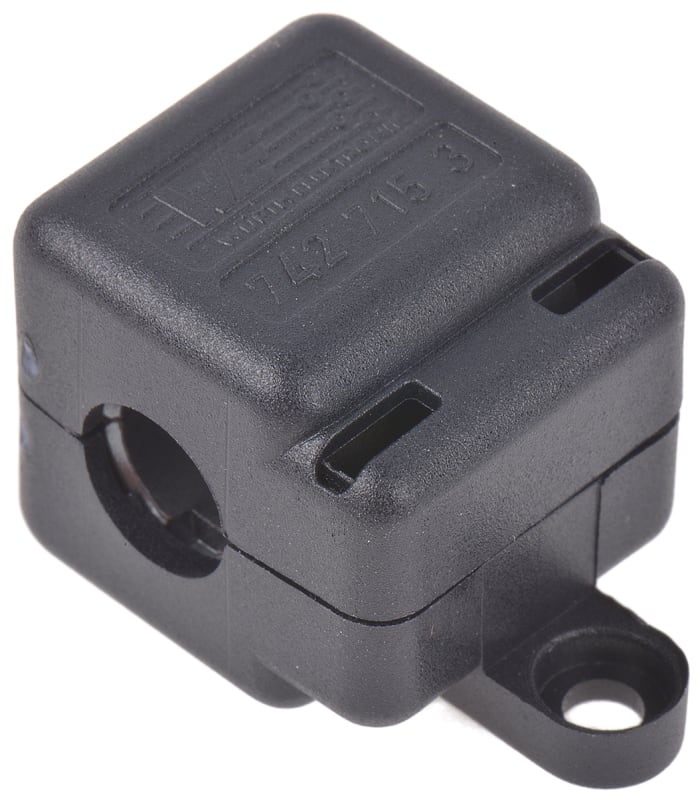 Wurth Elektronik Openable Ferrite Ring, 30 x 20 x 20mm, Apertures: 1, Diameter 8mm