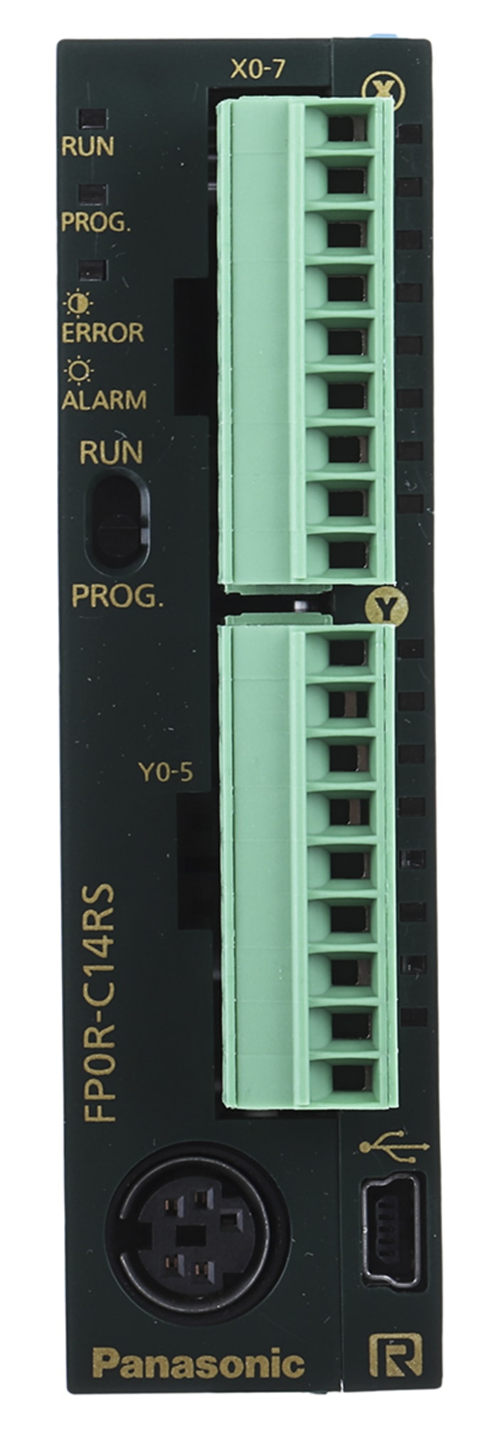 Panasonic AFPOR Series Series PLC CPU for Use with FP0R Series, Relay Output, 8-Input, Sink, Source Input