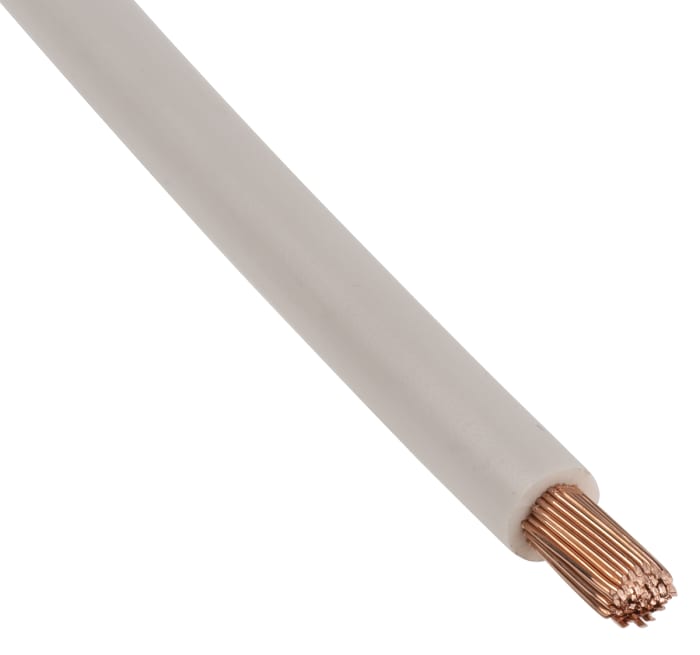 Lapp ÖLFLEX® Series White 6 mm² Hook Up Wire, 100m, PVC Insulation, 4520054