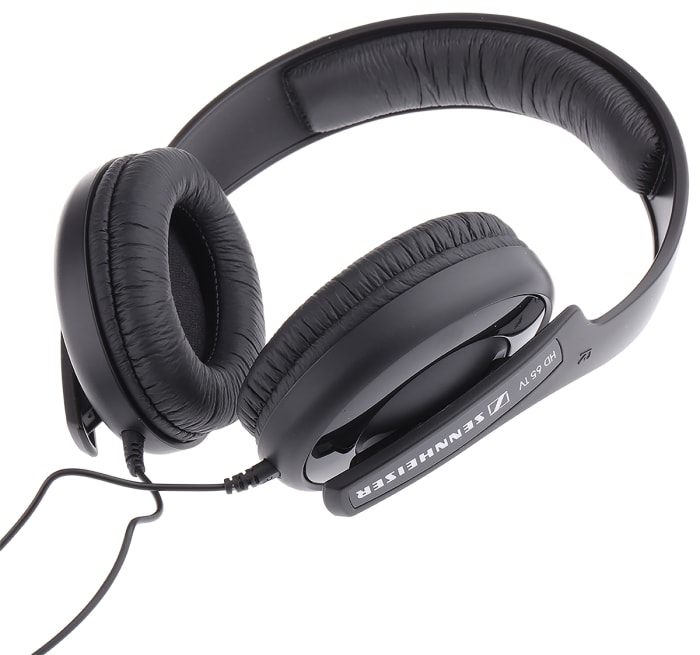 Casque circum-auriculaire Sennheiser TV HD 65 Connecteur jack, 112dB, câble de 0.8m Noir