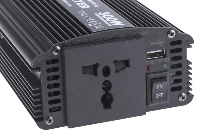 RS PRO  RS PRO Modified Sine Wave 300W Power Inverter, 24V dc