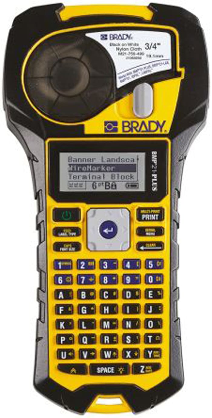 Étiqueteuse Brady BMP21 PLUS, clavier ABC