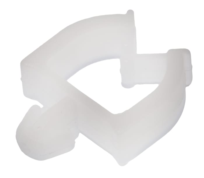 Abrazadera de cable RS PRO de Nylon 66 Blanco, montaje: Encaje a Presión, Ø cable máx. 6.4mm, 7.9 x 3.8 x 9.7mm