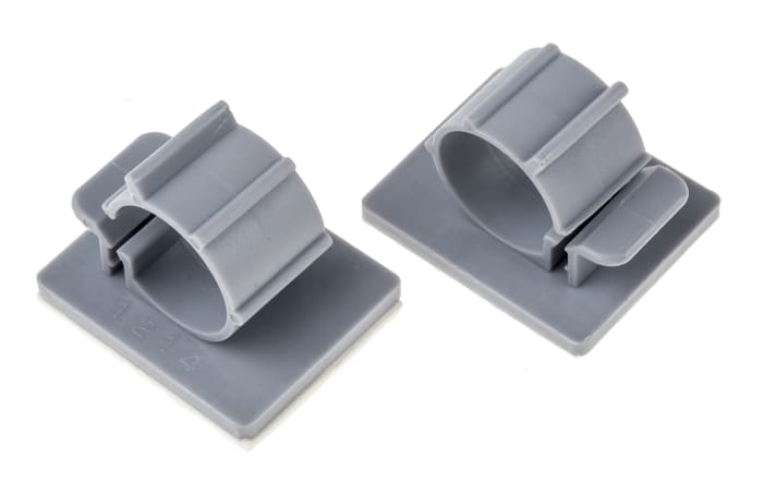 RS PRO Grey Nylon cable clamp, 14mm Max. Bundle